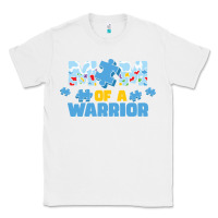 White LIL Autism Mom Classic Tee - CowhideDigitalArt