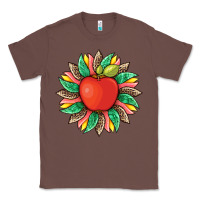 Chestnut teacher apple and sunflower with leopard and tooled leather Classic Tee - Artiststas