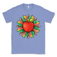 Colony Blue teacher apple and sunflower with leopard and tooled leather Classic Tee - Artiststas