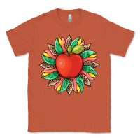 Copper teacher apple and sunflower with leopard and tooled leather Classic Tee - Artiststas