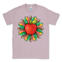 Lilac teacher apple and sunflower with leopard and tooled leather Classic Tee - Artiststas