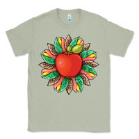 Matcha teacher apple and sunflower with leopard and tooled leather Classic Tee - Artiststas