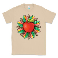 Mushroom teacher apple and sunflower with leopard and tooled leather Classic Tee - Artiststas