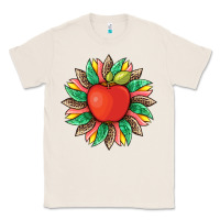 Natural teacher apple and sunflower with leopard and tooled leather Classic Tee - Artiststas