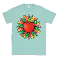 Seafoam teacher apple and sunflower with leopard and tooled leather Classic Tee - Artiststas
