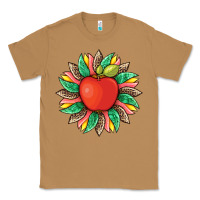 Toasted Coconut teacher apple and sunflower with leopard and tooled leather Classic Tee - Artiststas
