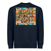 Navy be the light matthew 5 14 Heavyweight Sweatshirt - JahusDesignShop