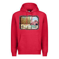 Cardinal Christmas Barn Tractor Snow Premium Hoodie - Bettercallsaul