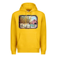 Lemon Christmas Barn Tractor Snow Premium Hoodie - Bettercallsaul