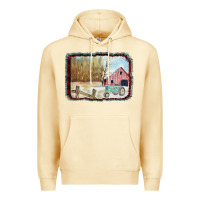 Pina Colada Christmas Barn Tractor Snow Premium Hoodie - Bettercallsaul