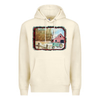 Sandshell Christmas Barn Tractor Snow Premium Hoodie - Bettercallsaul
