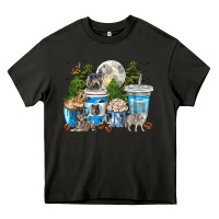 Asphalt Wolf coffee cups Heavy Core Tee - texasbilliewilder