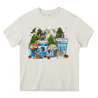 Cream Wolf coffee cups Heavy Core Tee - texasbilliewilder