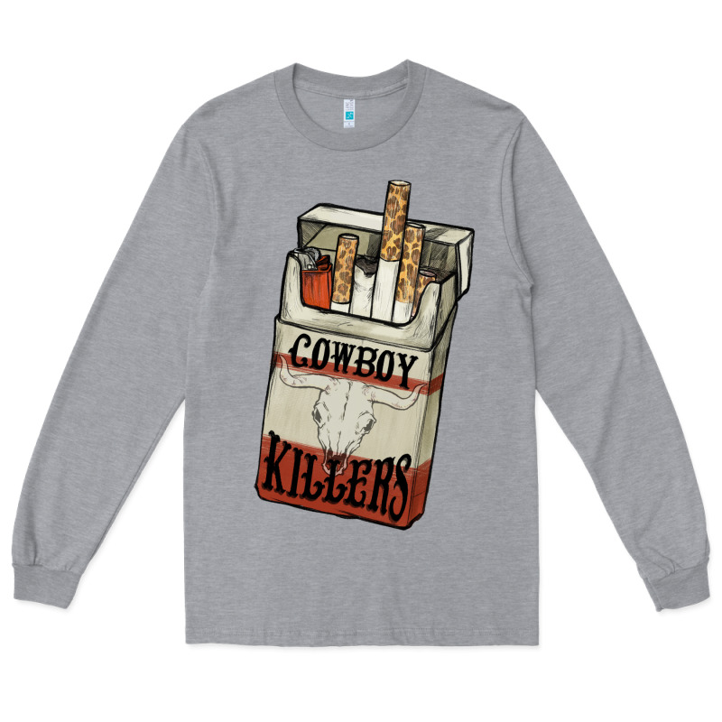 Cowboy Killers Cigarette Package Long Sleeve Tee by NancyCooperArtShop | Teevron