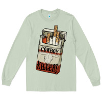 Matcha cowboy killers cigarette package Long Sleeve Tee - NancyCooperArtShop
