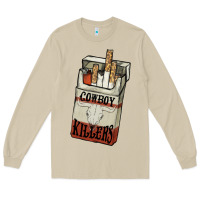 Mushroom cowboy killers cigarette package Long Sleeve Tee - NancyCooperArtShop