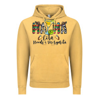 Vintage Mustard Mama Cita Needs a Margarita Vintage Hoodie - CowhideDigitalArt
