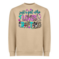 Mushroom just a girl who loves crafting Heavyweight Sweatshirt - AdoDesignShop