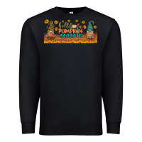 Black hello pumpkin season libbey glass Premium Sweatshirt - BundleAndBundleShop