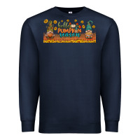 Navy hello pumpkin season libbey glass Premium Sweatshirt - BundleAndBundleShop