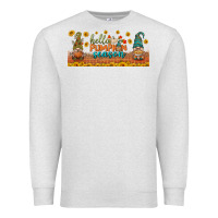 Oatmeal Heather hello pumpkin season libbey glass Premium Sweatshirt - BundleAndBundleShop