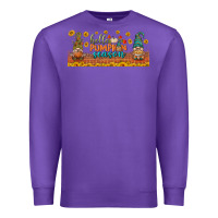 Purple hello pumpkin season libbey glass Premium Sweatshirt - BundleAndBundleShop