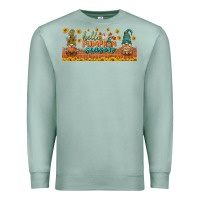Seafoam hello pumpkin season libbey glass Premium Sweatshirt - BundleAndBundleShop