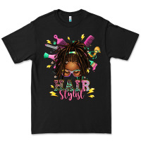 Black afro locs hair stylist messy bun tbw Premium Tee - texasbilliewilder