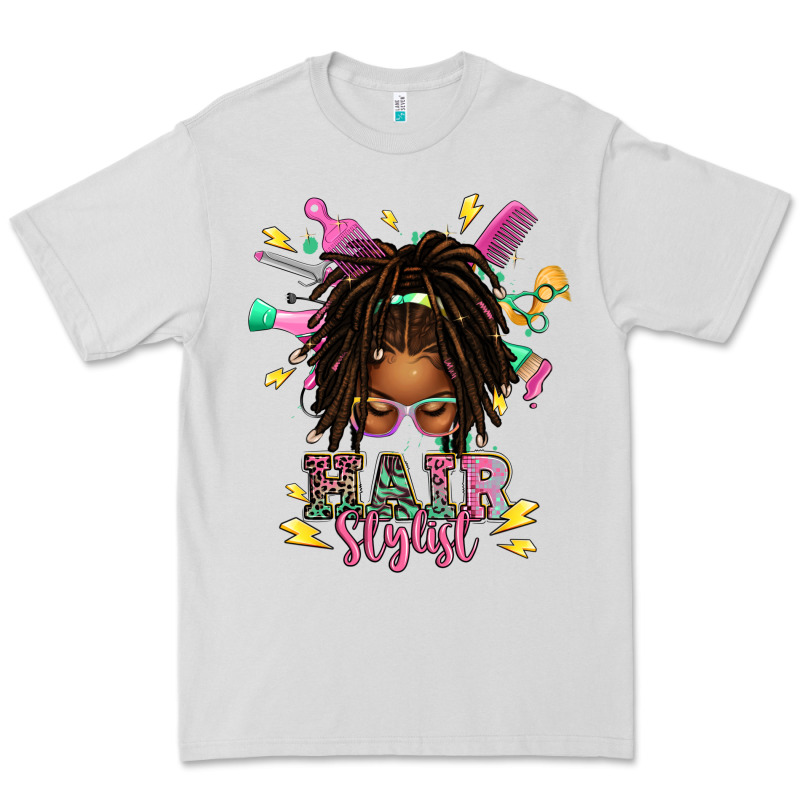 Afro Locs Hair Stylist Messy Bun Tbw Premium Tee by texasbilliewilder | Teevron