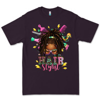 Plum afro locs hair stylist messy bun tbw Premium Tee - texasbilliewilder