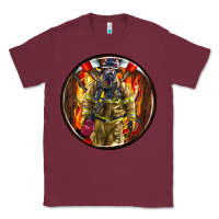 Burgundy firefighter coasters Classic Tee - AdoDesignShop