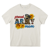 Cream proud army mom Heavy Core Tee - Artiststas