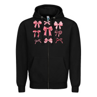 Black pink ribbons Zipper Hoodie - MaliasSmallBusiness