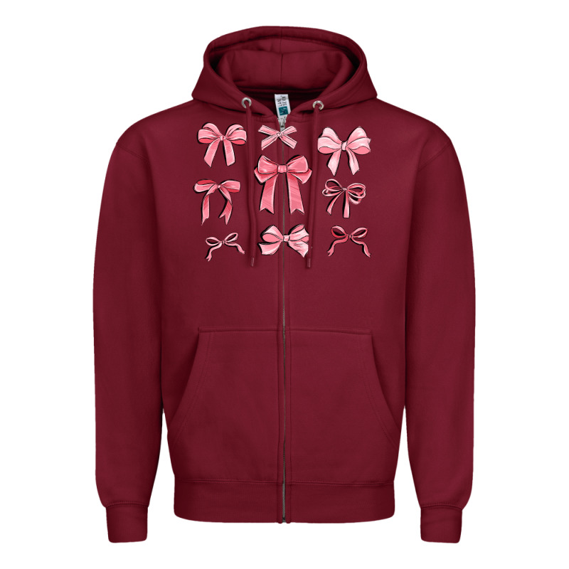 Pink Ribbons Zipper Hoodie by MaliasSmallBusiness | Teevron