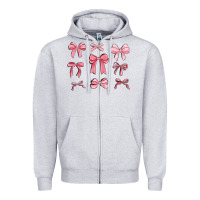 Heather Grey pink ribbons Zipper Hoodie - MaliasSmallBusiness