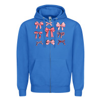 True Royal pink ribbons Zipper Hoodie - MaliasSmallBusiness