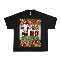Black Christmas Ho Ho Ho Heifer Urban Heavy Tee - Artiststas