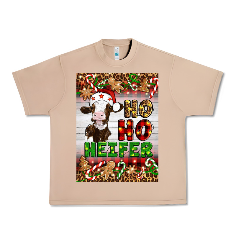 Christmas Ho Ho Ho Heifer Urban Heavy Tee by Artiststas | Teevron