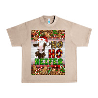 French Oak Christmas Ho Ho Ho Heifer Urban Heavy Tee - Artiststas