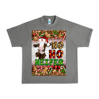 Tornado Christmas Ho Ho Ho Heifer Urban Heavy Tee - Artiststas