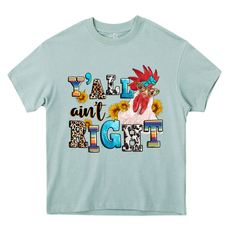 Y'all Ain't Right Crazy Heavy Core Tee by texasbilliewilder | Teevron
