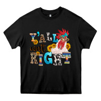 Black Y'all ain't right crazy Heavy Core Tee - texasbilliewilder