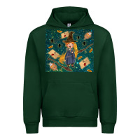 Forest Green wizard boy with mouse Urban Hoodie - TumblerDesignByShophia