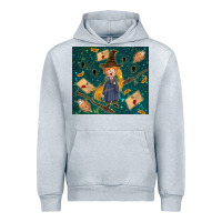 Heather Grey wizard boy with mouse Urban Hoodie - TumblerDesignByShophia