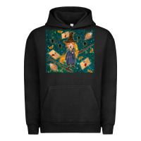 Pigment Black wizard boy with mouse Urban Hoodie - TumblerDesignByShophia