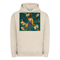 Pigment French Oak wizard boy with mouse Urban Hoodie - TumblerDesignByShophia