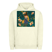Pigment Pistachio wizard boy with mouse Urban Hoodie - TumblerDesignByShophia