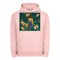 Pigment Salmon wizard boy with mouse Urban Hoodie - TumblerDesignByShophia