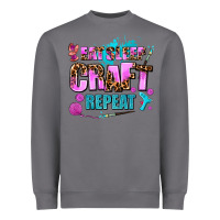 Storm eat sleep craft repeat Heavyweight Sweatshirt - AdoDesignShop