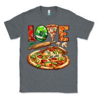 Charcoal Heather love pizza Classic Tee - AdoDesignShop